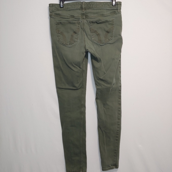 Hollister Women's Super Skinny Olive Green Jeans Size 28/31 - Picture 5 of 10